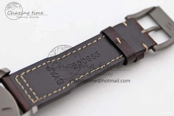MIROTIME 0312 Mark XVIII IW327006 Titanium M+F 1:1 Best Edition Black Dial on Brown Leather Strap A Efficient 7052